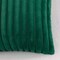 Faux Fur Plush Christmas Throw Pillow Covers 18x18 Set of 2 - Luxury Soft Fluffy Striped Decorative Pillow Covers for Sofa, Couch, Living Room - Christmas Green